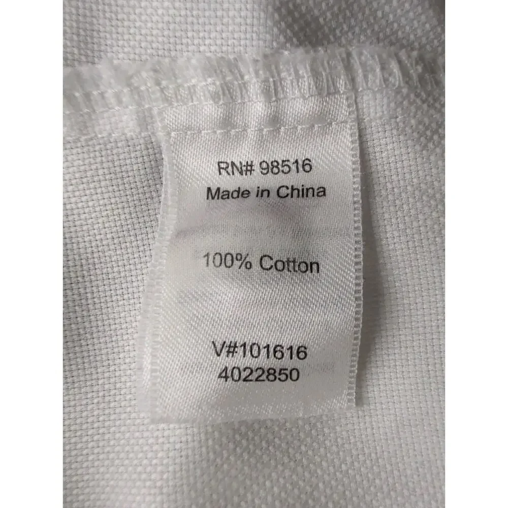 Coldwater Creek Blouse Womens 3X White Non-Iron Button Career Work‎ Professional